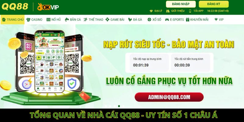 Tổng quan về thương hiệu qq88 - uy tín số 1 châu Á